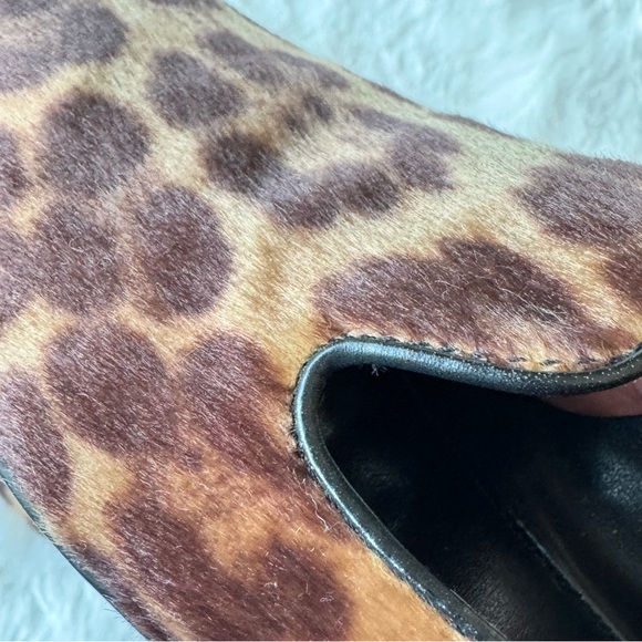 Nine West Haydyn Calf Hair Leopard Loafer Flats 7M - Picture 8 of 12